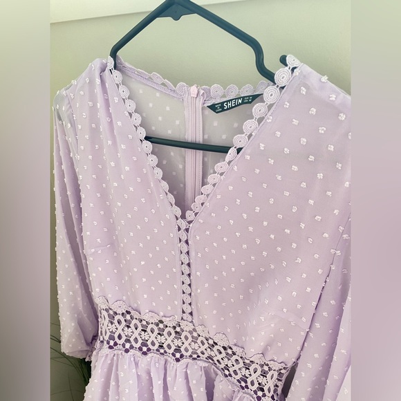 Shein lace detailed Layered ruffle dress size M - Picture 8 of 8